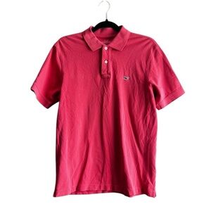 Vineyard Vines Classic Fit Salmon Pink Polo Shirt Classic Golf - XS